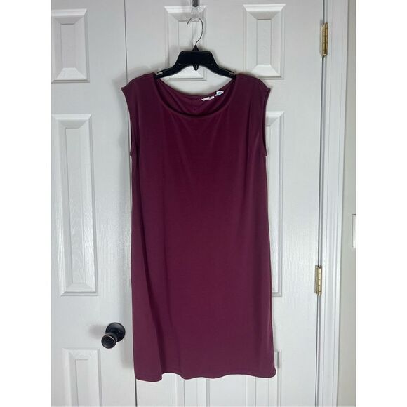 Sigrid Olsen Womens Maroon Dress Size L - Picture 1 of 3